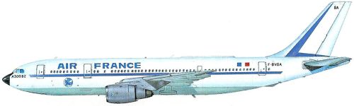 Силуэт Airbus A300В2-100