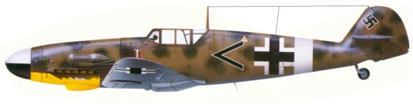 Силуэт Messerschmitt Bf.109G-4