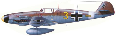 Силуэт Messerschmitt Bf.109F-4