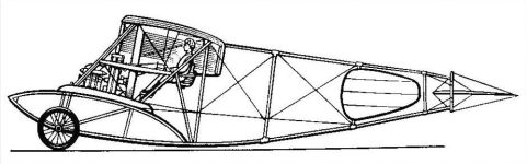 Чертеж самолета Гаккель I (ЯМГ)
