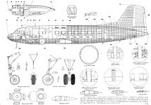 Чертеж Ил-14
