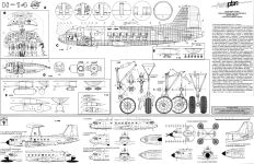 Чертеж самолета Ил-14