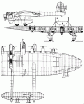 Чертеж тяжелого бомбардировщика К-7