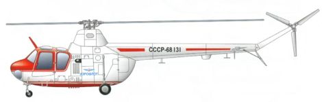 Силуэт Ми-1МХ Москвич