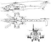 Чертеж вертолета Ми-28