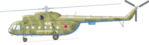 Силуэт Ми-8Т
