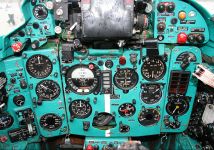 Кабина пилота истребителя МиГ-21