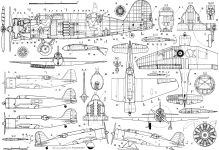 Чертеж самолета ХАИ-5