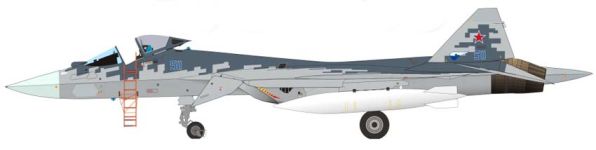 Силуэт Су-57