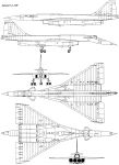 Чертеж бомбардировщика-ракетоносца Т-4