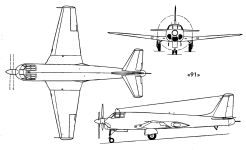 Чертеж Ту-91