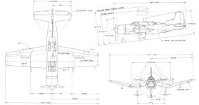 Чертеж Douglas XSB2D-1
