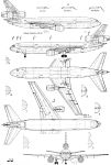Чертеж Douglas DC-10
