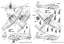 Чертеж Douglas SBD