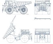 Чертеж БелАЗ-7519
