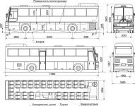 Чертеж автобуса МАЗ-152А