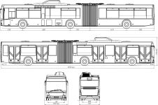 Чертеж автобуса МАЗ-215