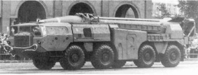 Ракета Р-17 на пусковой установке на шасси МАЗ-543П