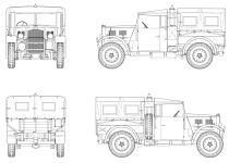 Чертеж Humber F.W.D. 8cwt PU Wirelles Truck