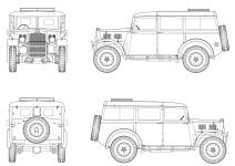 Чертеж Humber F.W.D. Heavy Utility Car