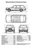 Чертеж Mercedes-Benz s123