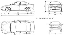 Чертеж Alfa Romeo 156