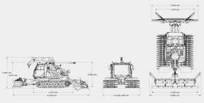 Чертеж Prinoth Bison X