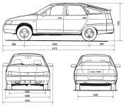 Чертеж Lada 112