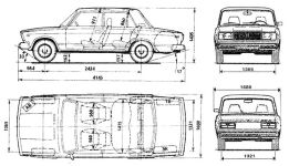 Чертеж ВАЗ-2107