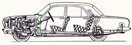 Разрез ГАЗ-24