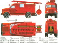 Чертеж пожарной машины ПМГ-12