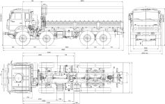 Чертеж КамАЗ 6560-6610-43