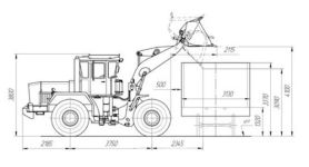 Чертеж Кировец К-702М-ПК6Т