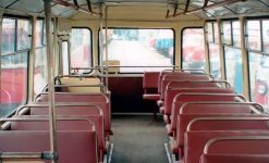 Задняя площадка автобуса ЛиАЗ-677Б