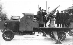 76-мм зенитная установка на базе Руссо-Балт T40/65