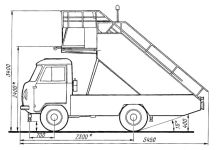 Чертеж. Пассажирский трап ТПС-21 (СПТ-20)
