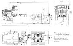 Чертеж Урал-4320-1951-74 6x6
