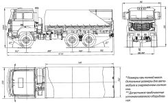 Чертеж Урал-М 4320-3171-80 6х6
