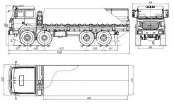 Чертеж Урал-М 532362-0111-70 8x8
