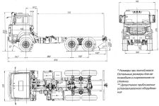 Чертеж Урал-М 5557-4151-80 6x6