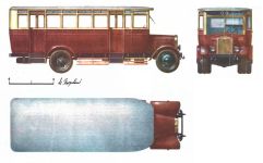 Чертеж автобуса Я-6