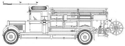 Чертеж ПМЗ-1 на шасси ЗиС-11