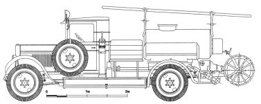 Чертеж ПМЗ-1 на базе ЗиС-5