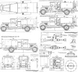 Чертеж бензозаправщика БЗ-39