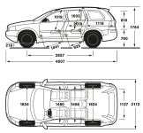 Чертеж Volvo XC90 2002 г