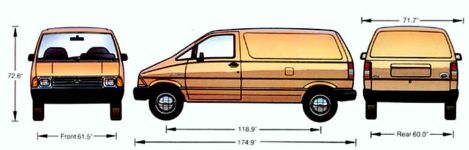 Чертеж Ford Aerostar
