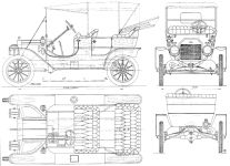 Чертеж Ford Model T