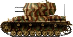 Силуэт Flakpanzer IV «Wirbelwind»
