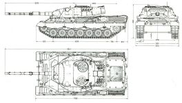 Чертеж Leopard 1 A1 A1