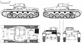 Чертеж Panzerkampfwagen I Ausf.B